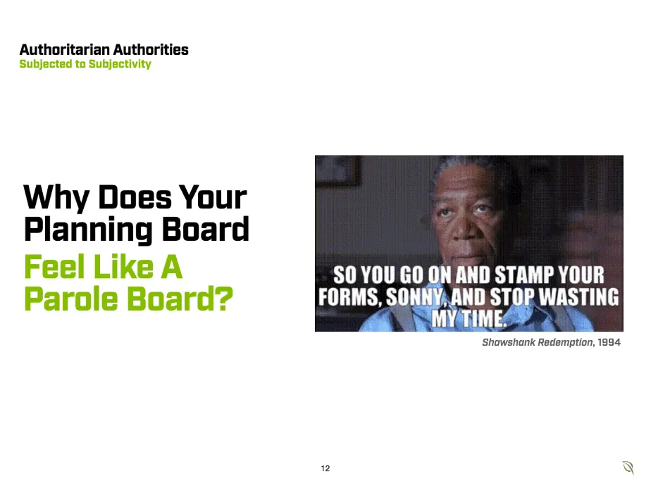 Decriminalize Development, slide 12